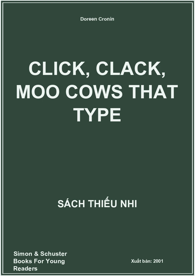 Click, Clack, Moo Cows That Type
