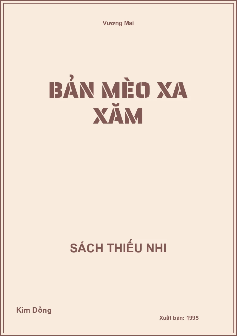 Bản Mèo Xa Xăm