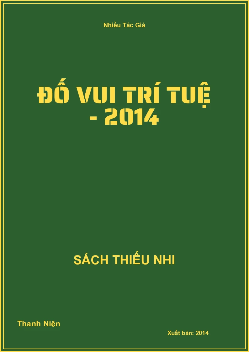 Đố Vui Trí Tuệ (Thanh Niên)