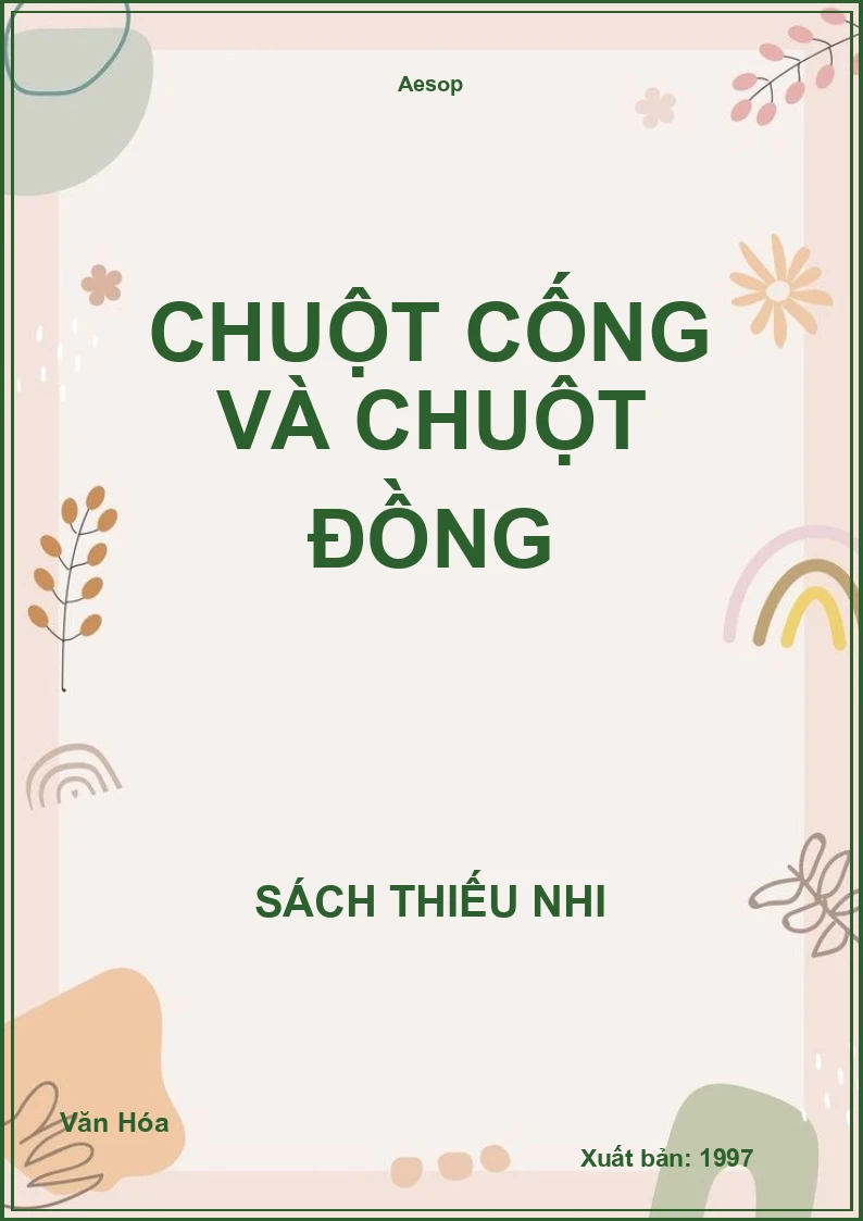 Chuột Cống Và Chuột Đồng