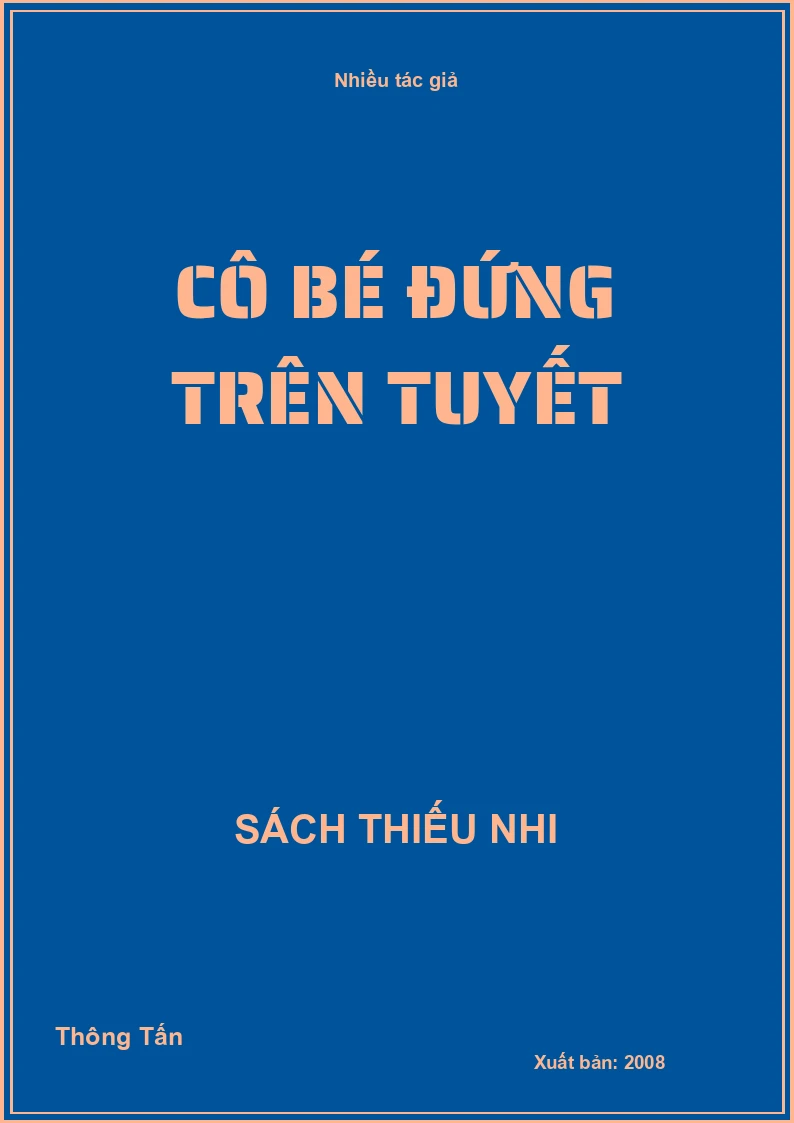 Cô Bé Đứng Trên Tuyết