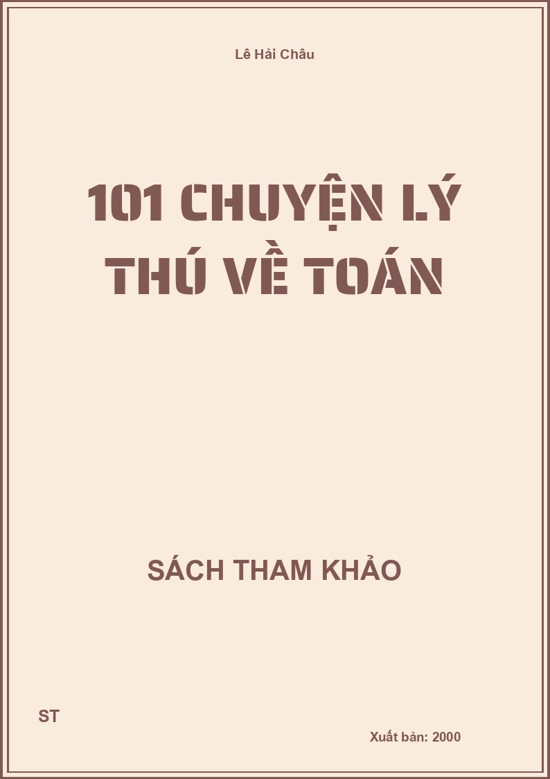101 Chuyện Lý Thú Về Toán