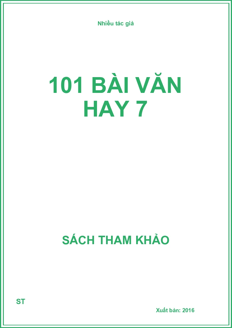 101 Bài Văn Hay 7