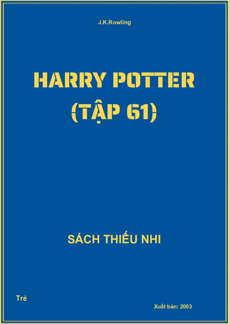 Harry Potter (Tập 61)