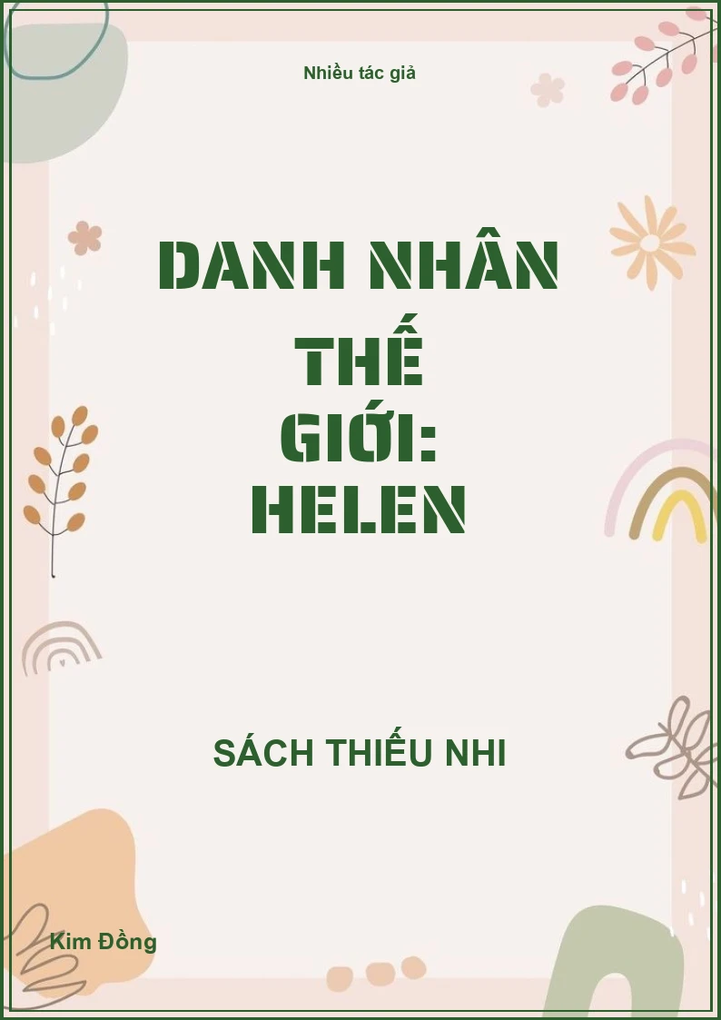 Danh Nhân Thế Giới: Helen