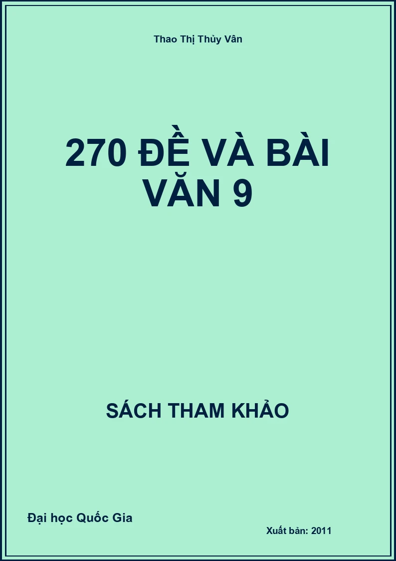 270 Đề Và Bài Văn 9