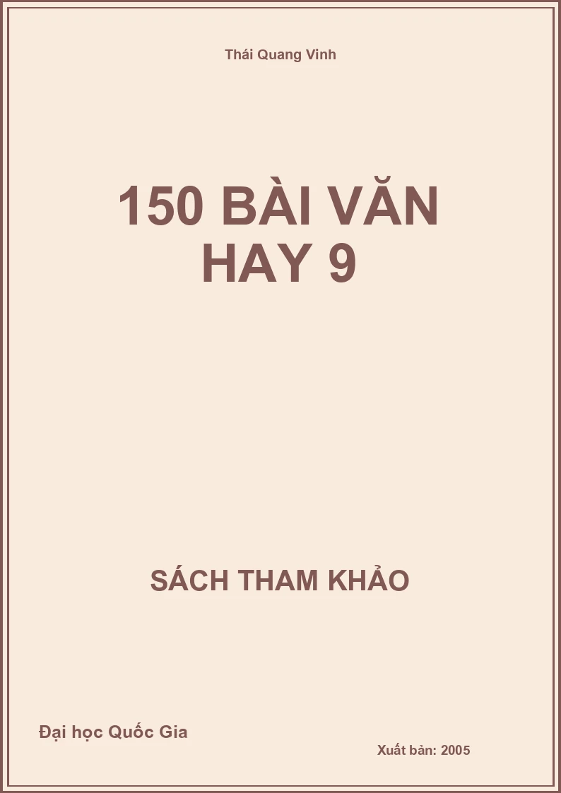 150 Bài Văn Hay 9