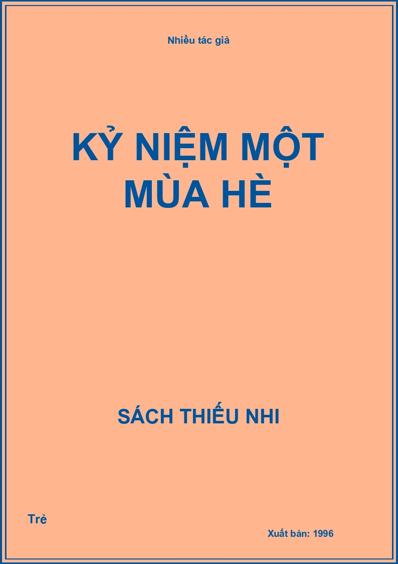 Kỷ Niệm Một Mùa Hè