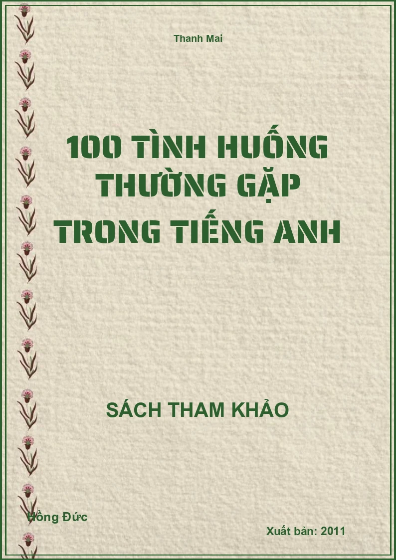 100 Tình Huống Thường Gặp Trong Tiếng Anh