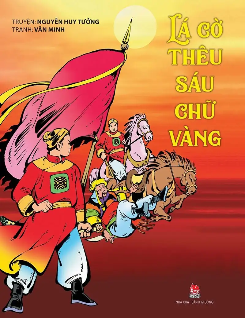 Lá Cờ Thêu Sáu Chữ Vàng
