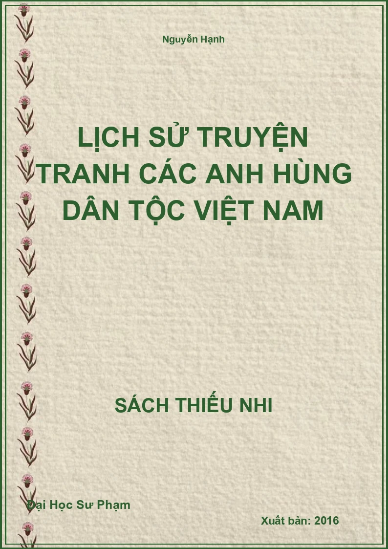 Lịch Sử Truyện Tranh Các Anh Hùng Dân Tộc Việt Nam