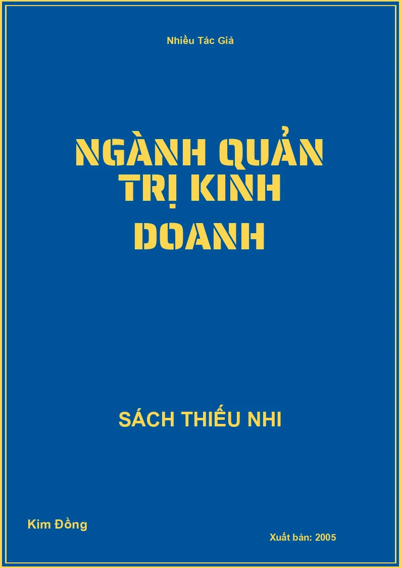 Ngành Quản Trị Kinh Doanh