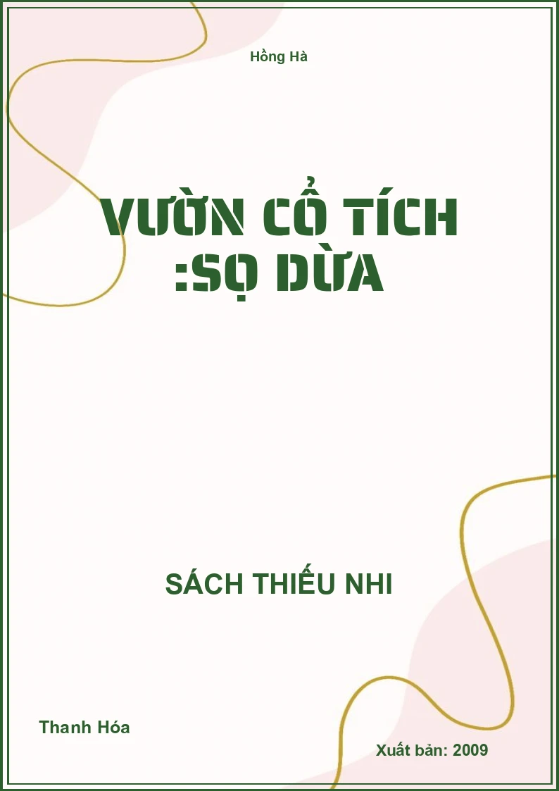 Vườn Cổ Tích :Sọ Dừa