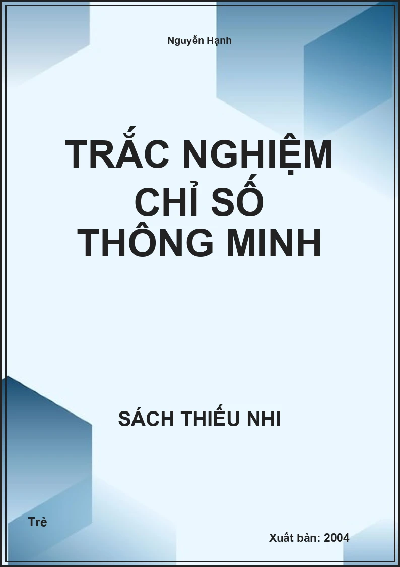 Trắc Nghiệm Chỉ Số Thông Minh