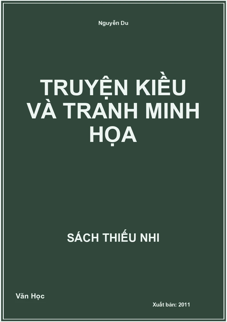 Truyện Kiều Và Tranh Minh Họa