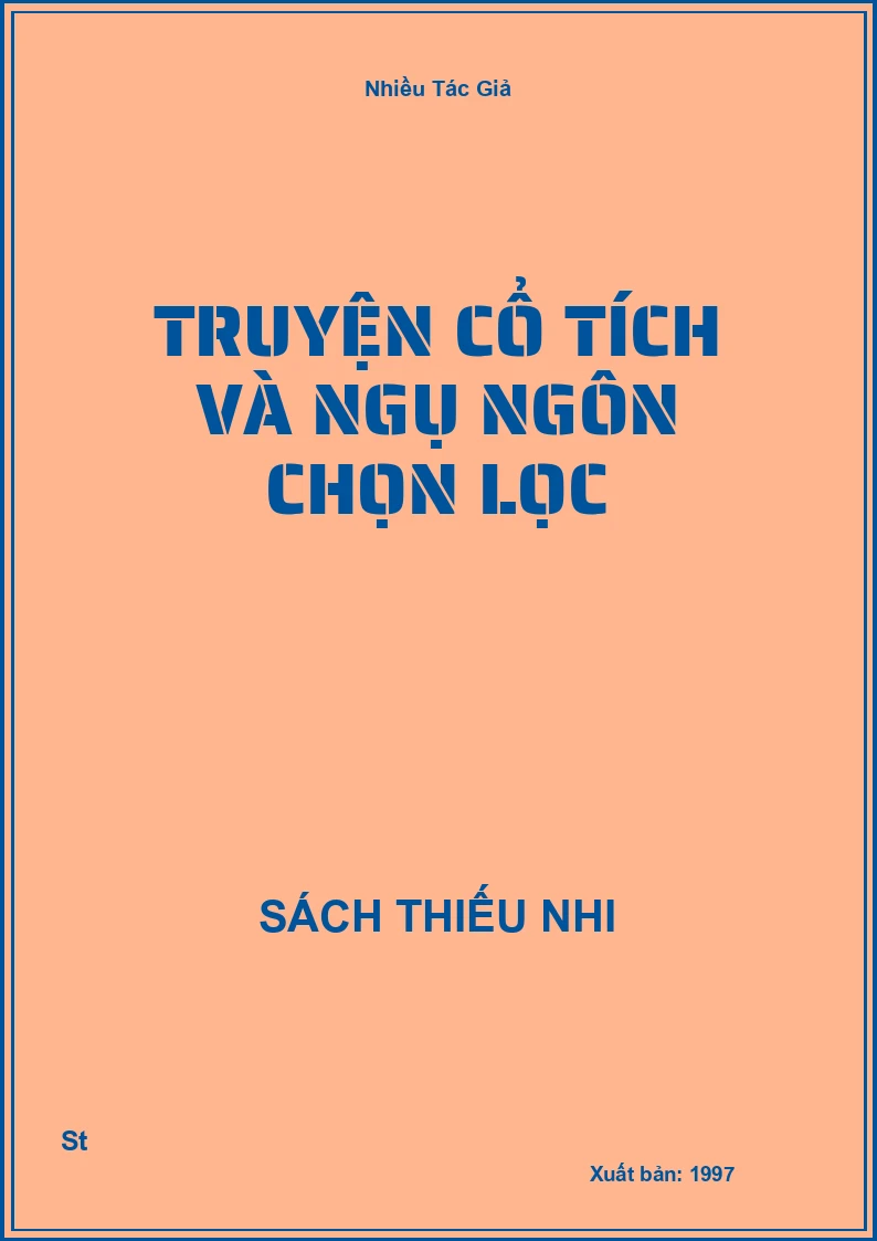 Truyện Cổ Tích Và Ngụ Ngôn Chọn Lọc