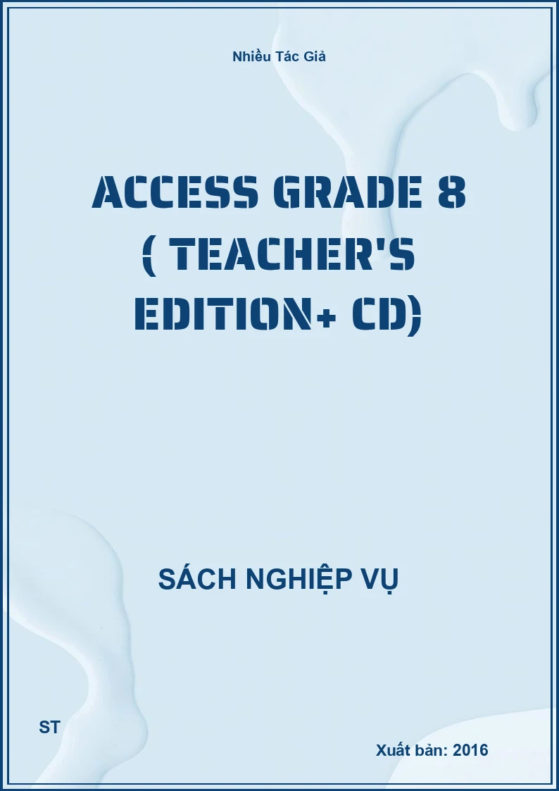Access Grade 8 ( Teacher's Edition+ Cd)