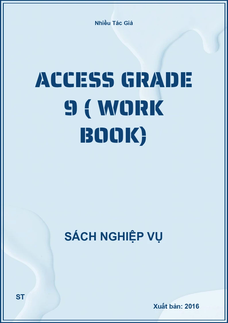 Access Grade 9 ( Work Book)