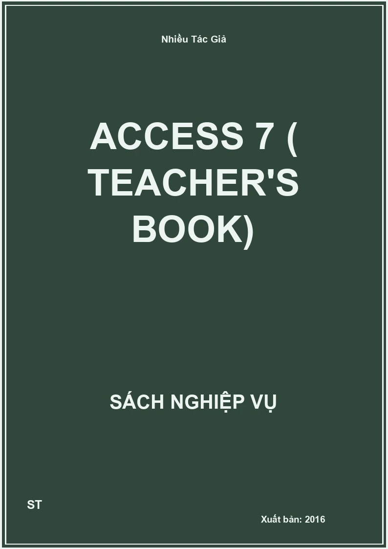 Access 7 ( Teacher's Book)