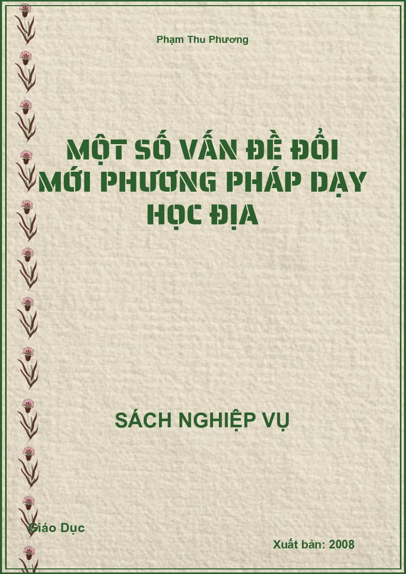 Một Số Vấn Đề Đổi Mới Phương Pháp Dạy Học Địa