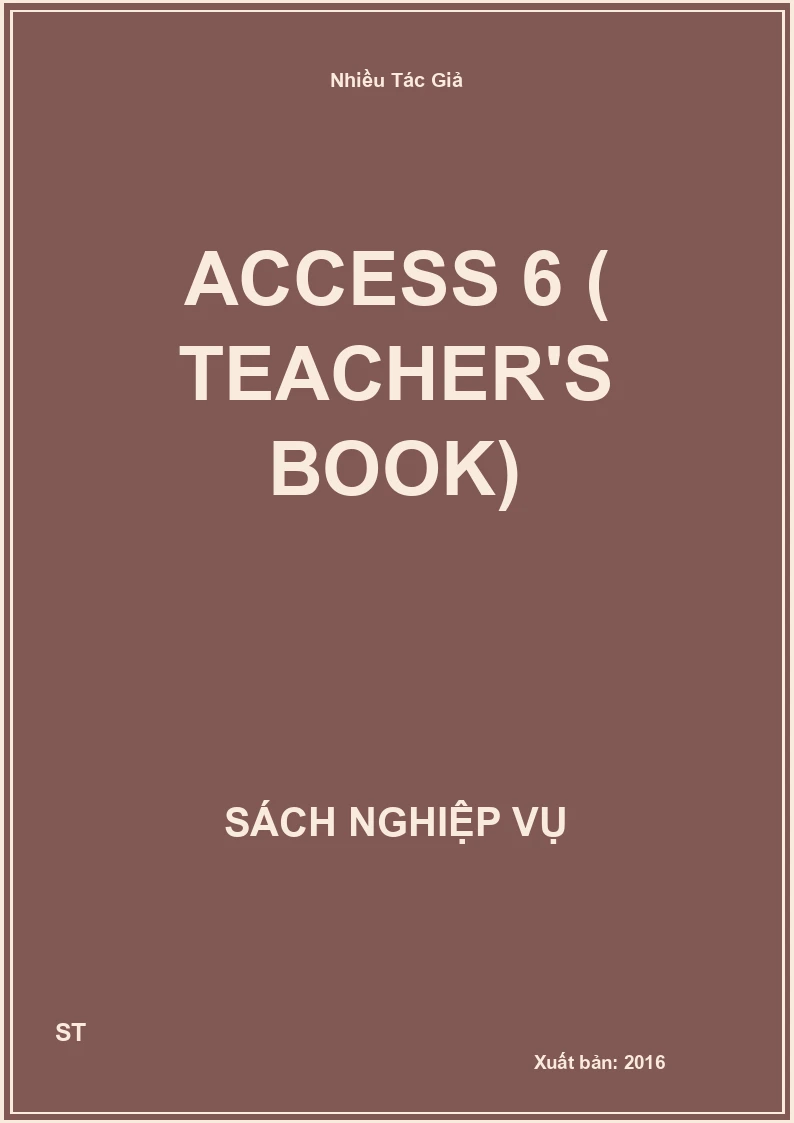 Access 6 ( Teacher's Book)