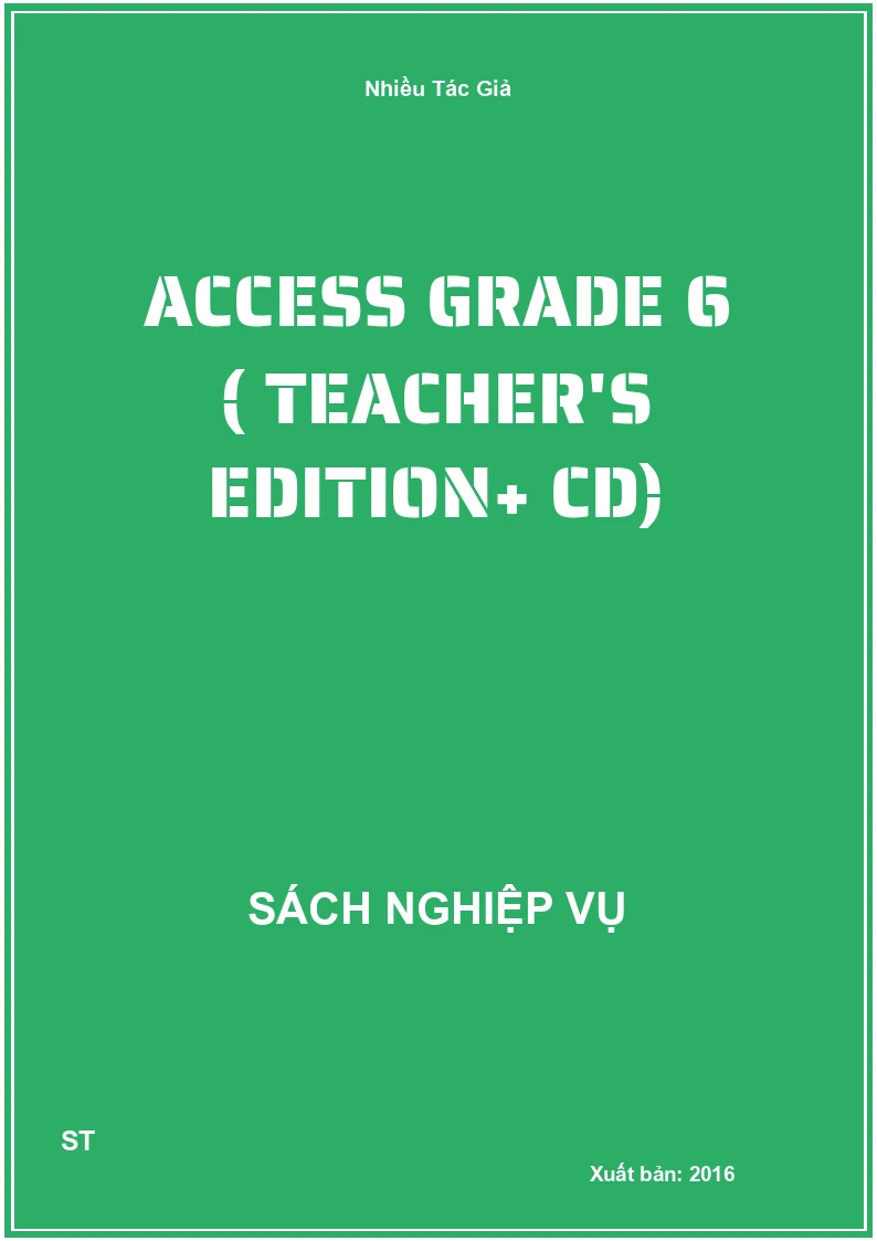 Access Grade 6 ( Teacher's Edition+ Cd)