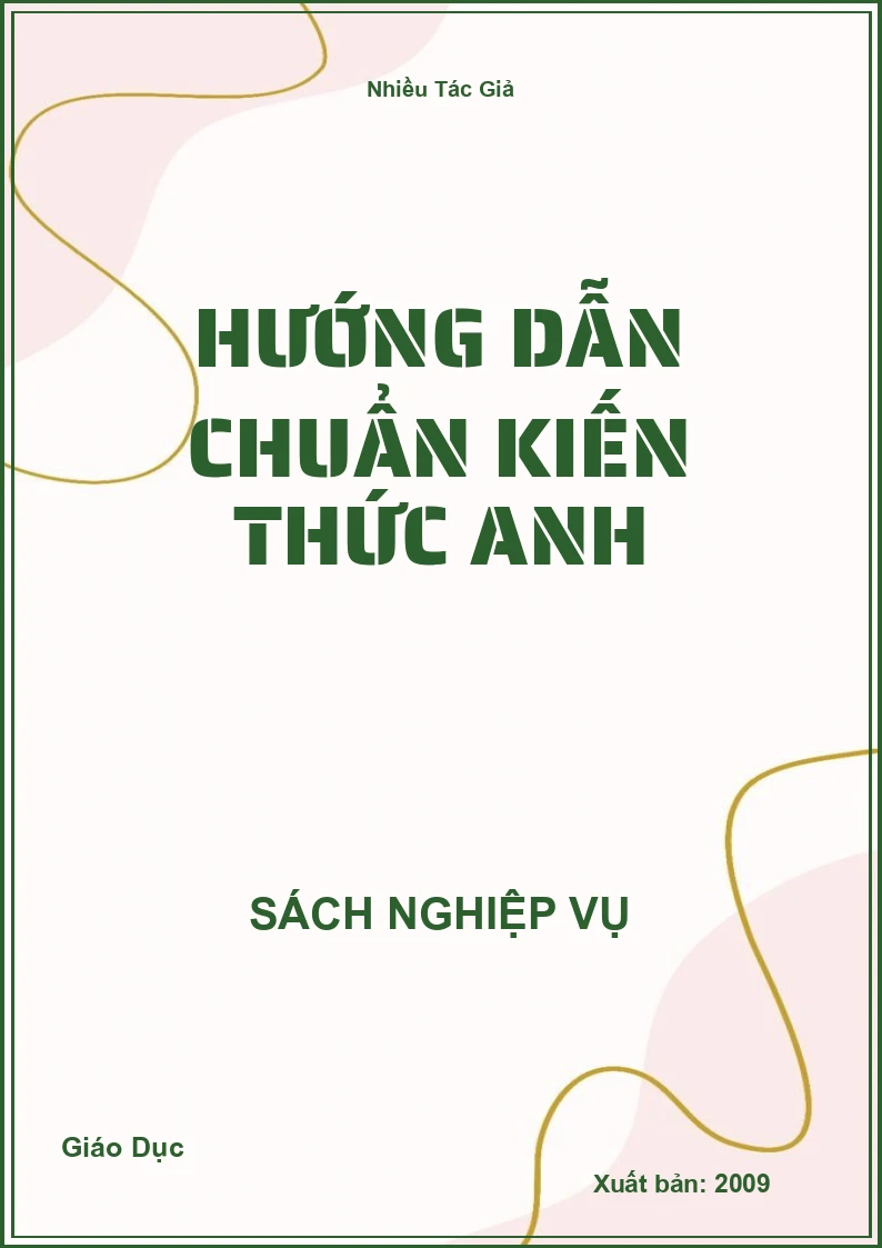 Hướng Dẫn Chuẩn Kiến Thức Anh