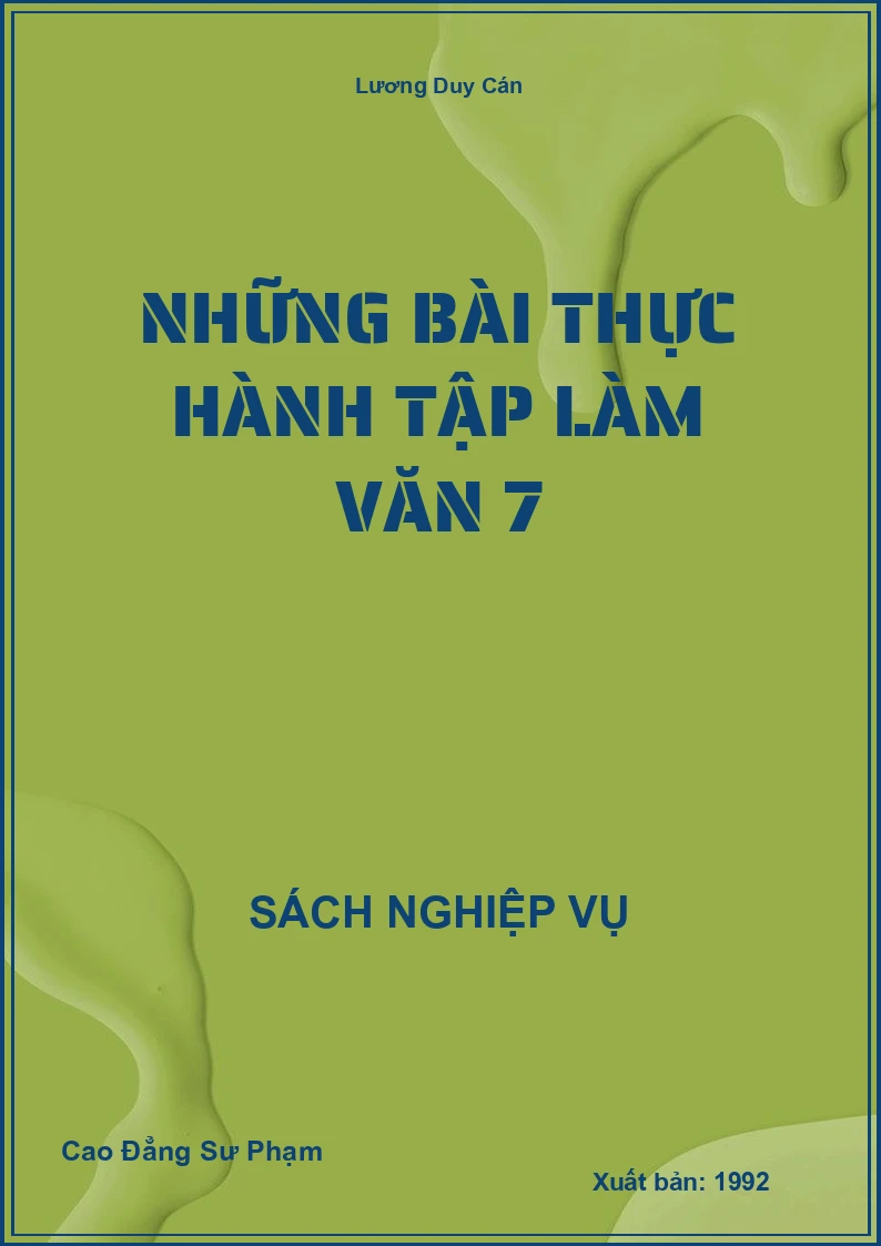 Những Bài Thực Hành Tập Làm Văn 7