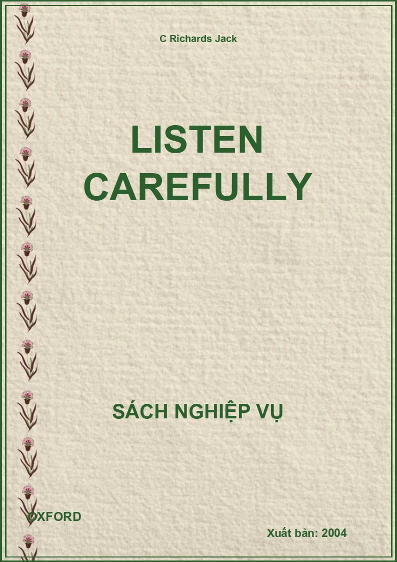 Listen Carefully
