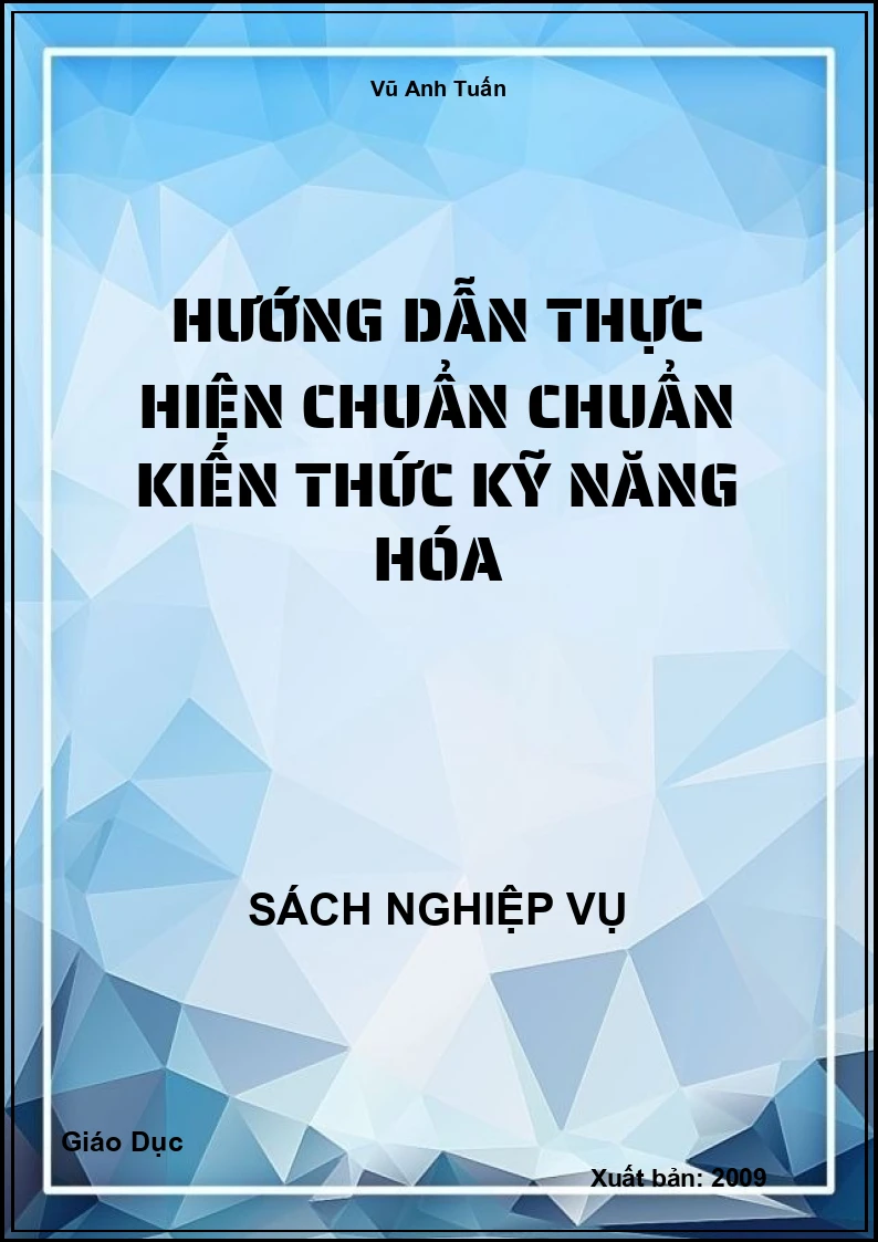 Hướng Dẫn Thực Hiện Chuẩn Kiến Thức Kỹ Năng Hóa