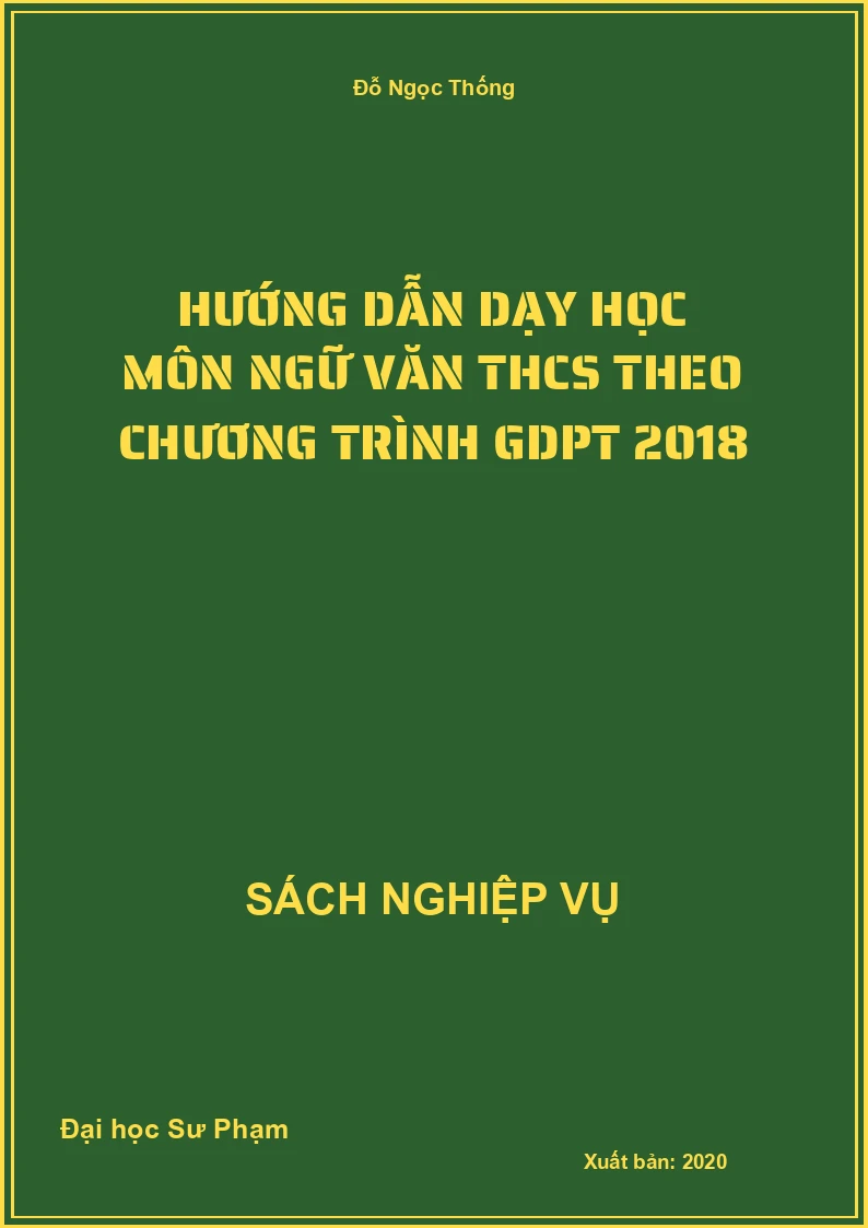 Hướng Dẫn Dạy Học Môn Ngữ Văn THCS Theo Chương Trình GDPT 2018