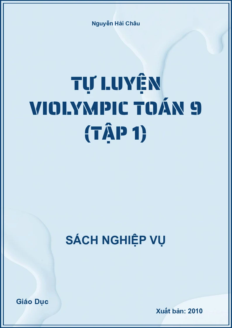 Tự Luyện Violympic Toán 9 (Tập 1)