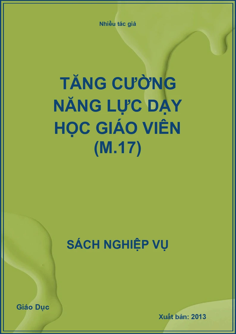 Tăng Cường Năng Lực Dạy Học Giáo Viên (M.17)