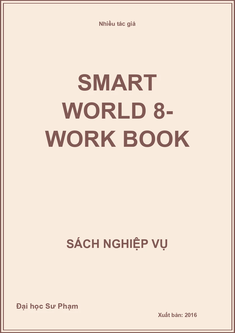 Smart World 8- Work Book