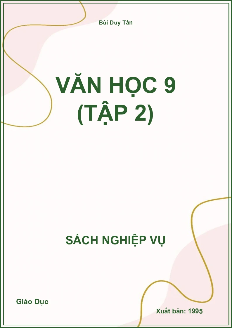 Văn Học 9 (Tập 2)