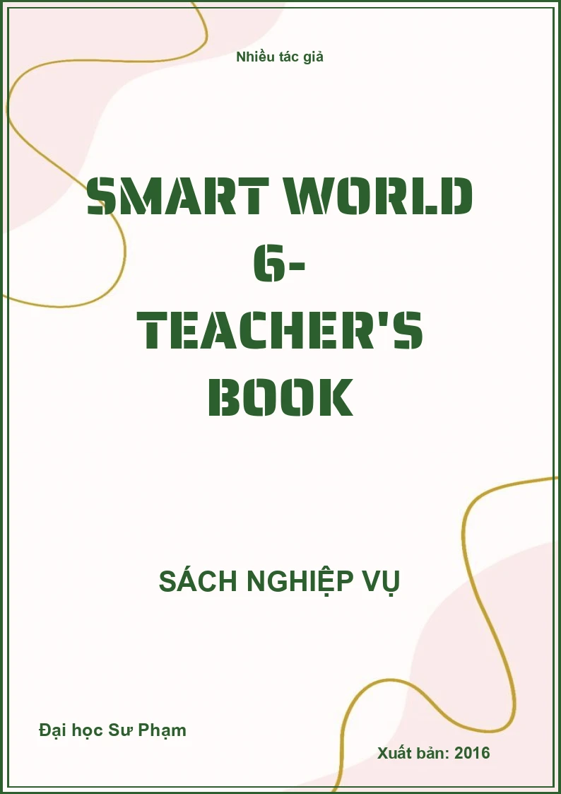 Smart World 6- Teacher's Book