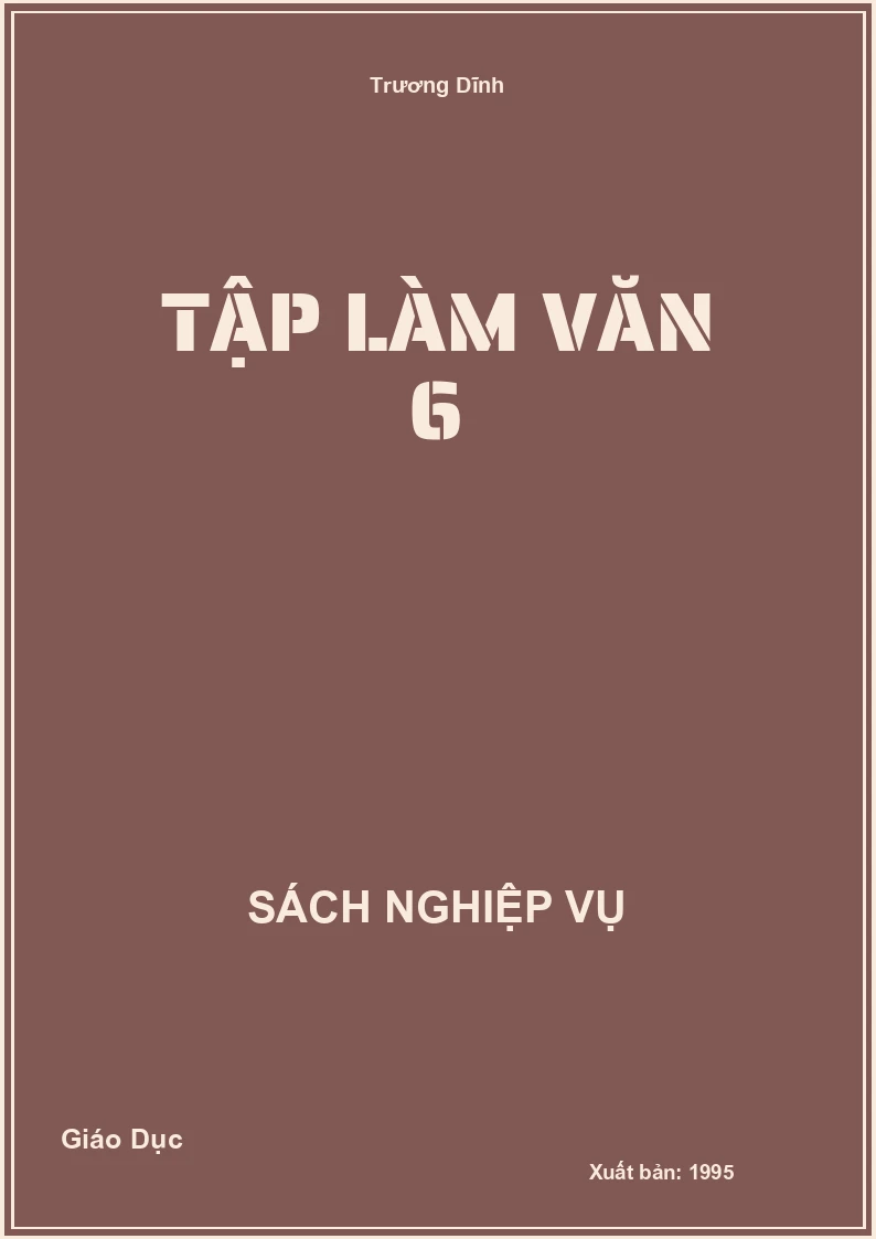 Tập Làm Văn 6