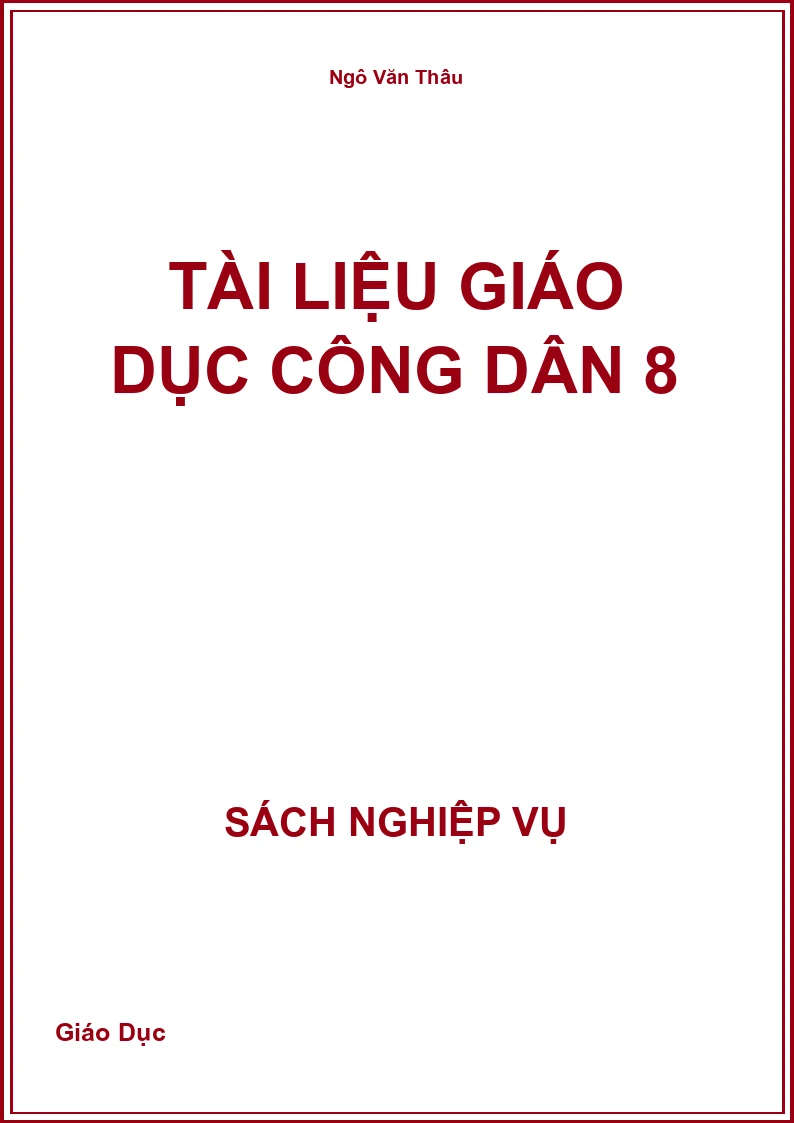 Tài liệu Giáo Dục Công Dân 8