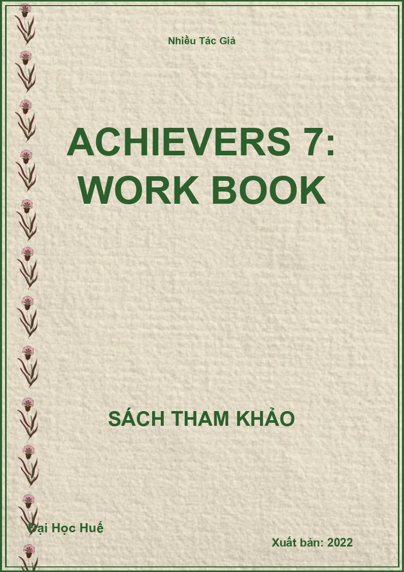 Achievers 7: Work Book