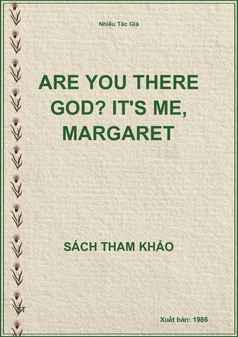 Are You There God? It's Me, MargareT