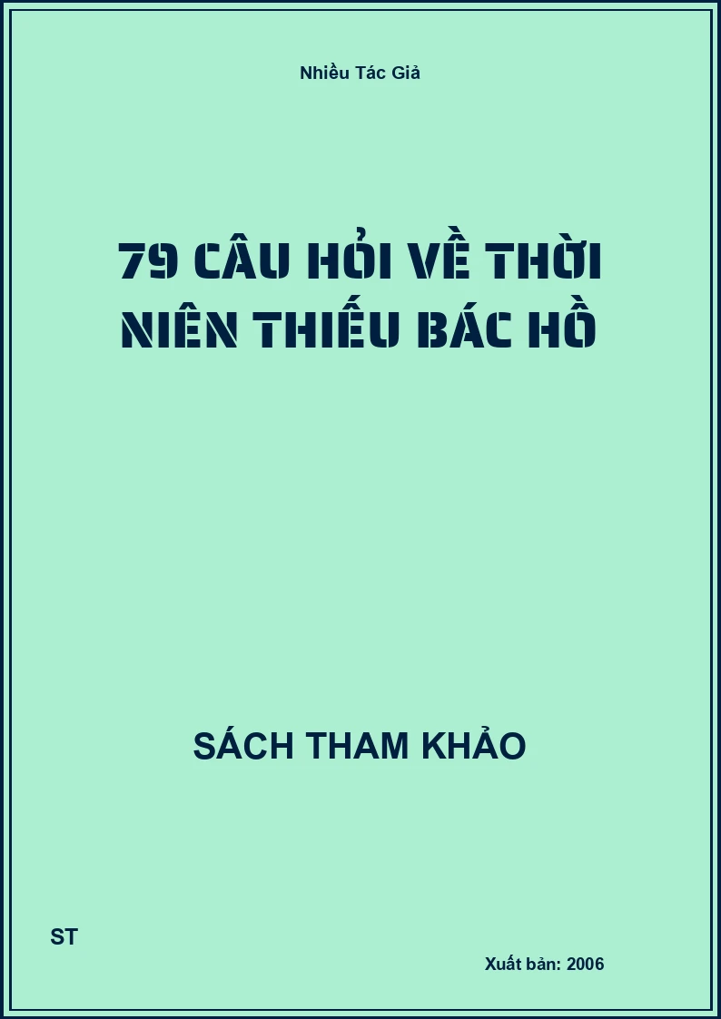 79 Câu Hỏi Về Thời Niên Thiếu Bác Hồ