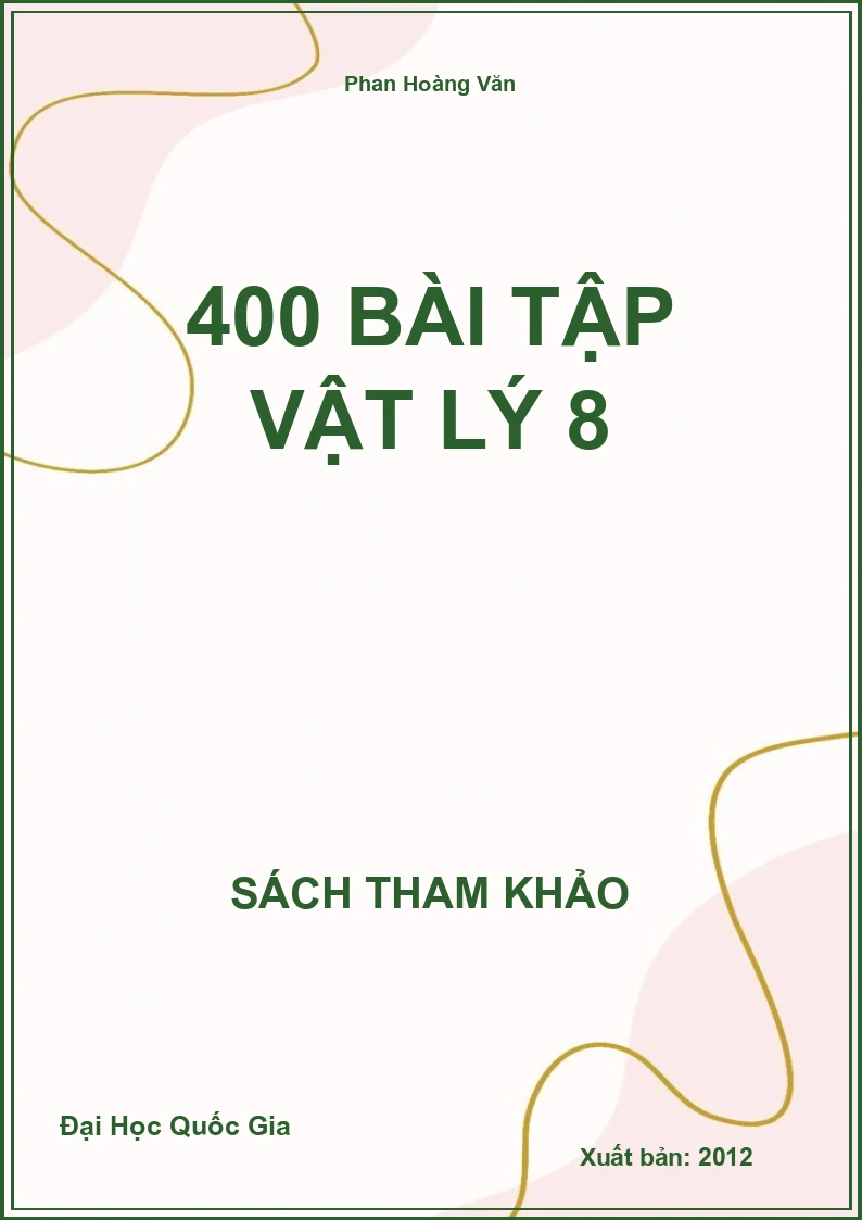 400 Bài Tập Vật Lý 8