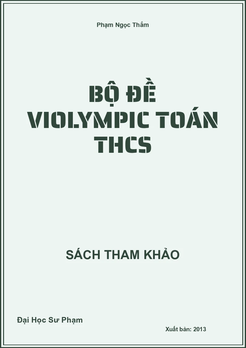 Bộ Đề Violympic Toán THCS