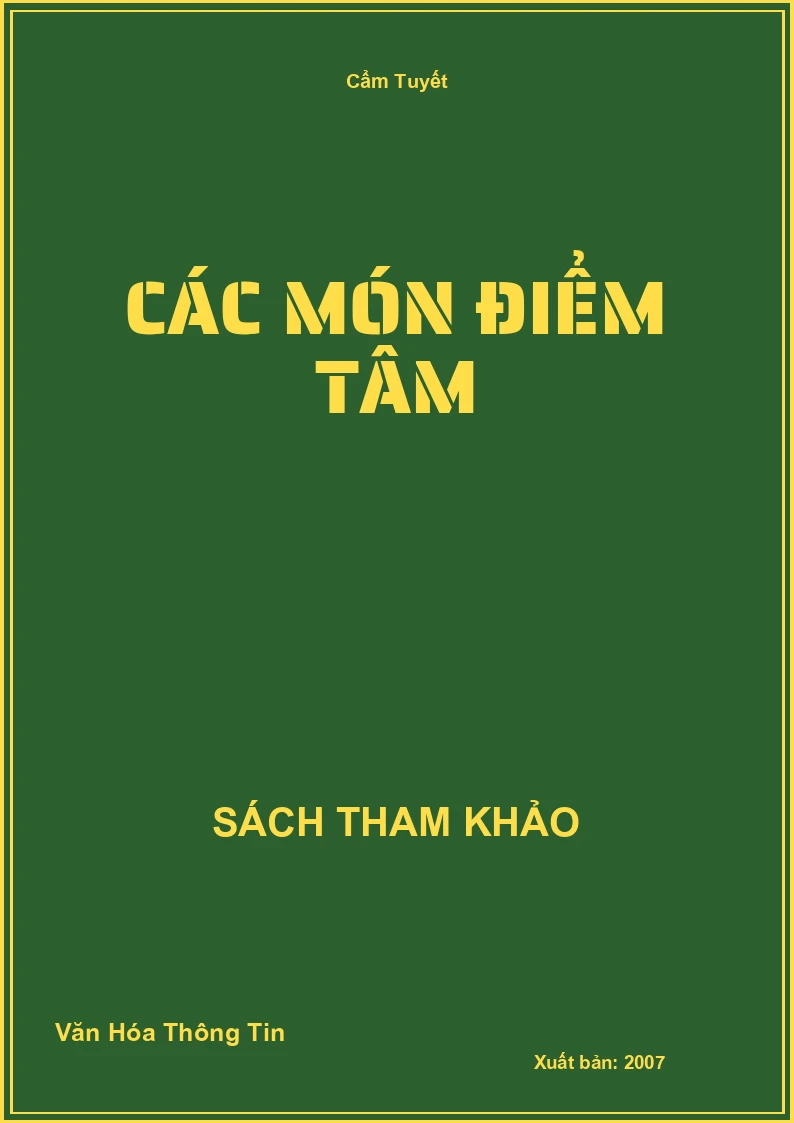 Các Món Điểm Tâm