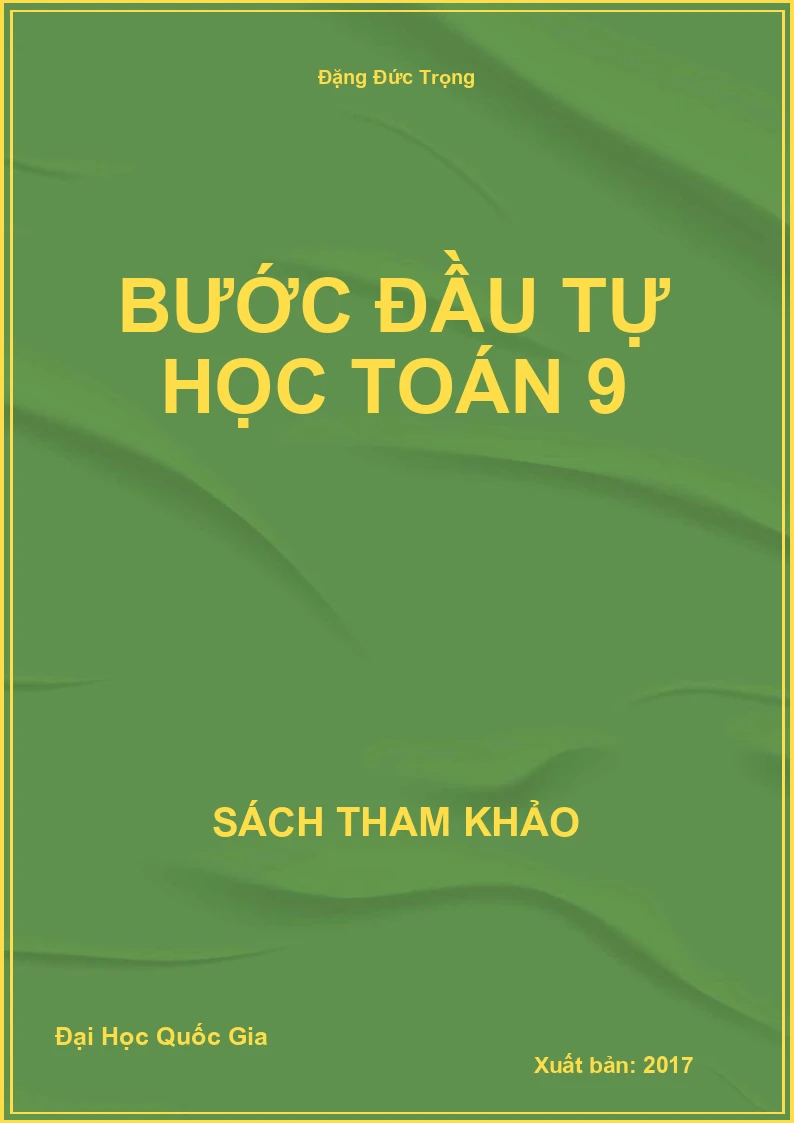 Bước Đầu Tự Học Toán 9