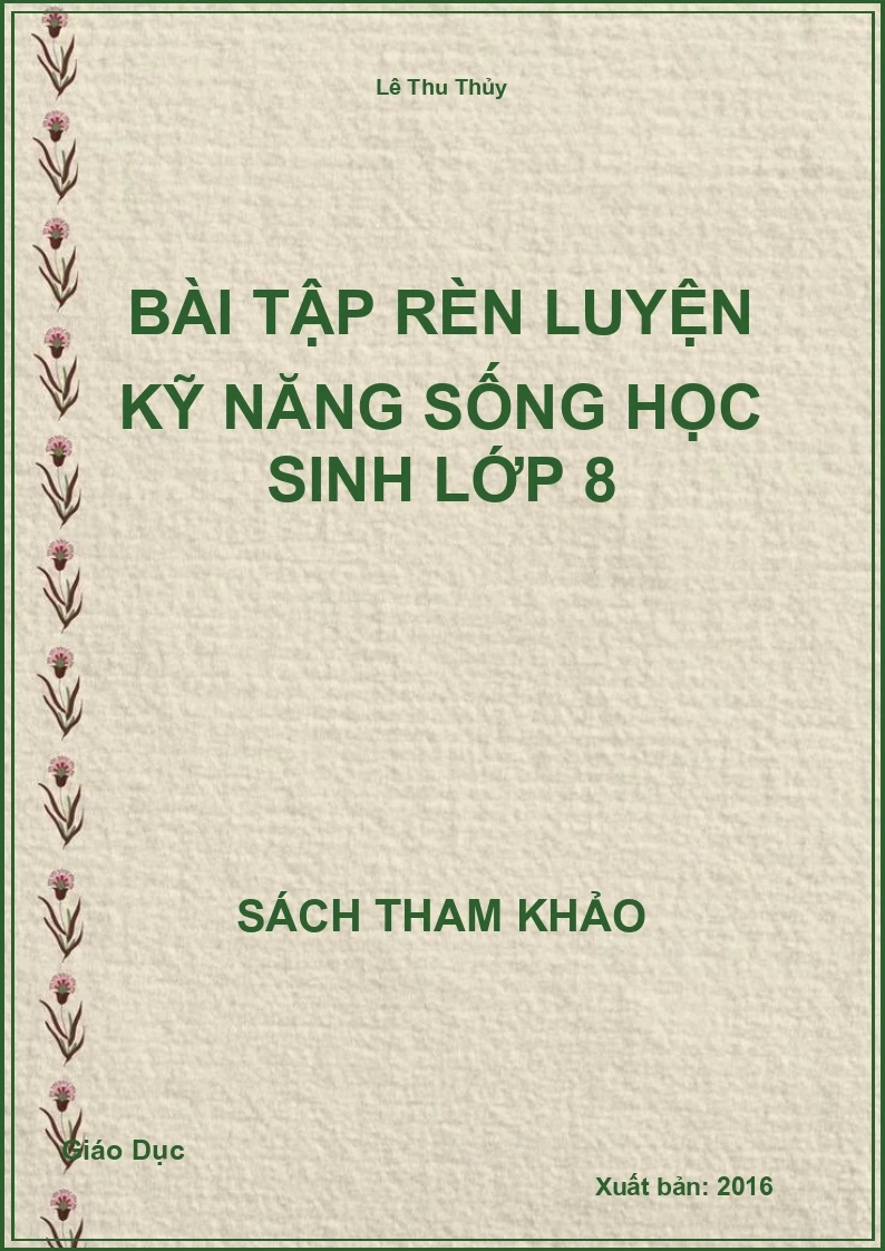 Bài Tập Rèn Luyện Kỹ Năng Sống Học Sinh Lớp 8