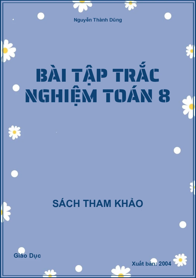Bài Tập Trắc Nghiệm Toán 8