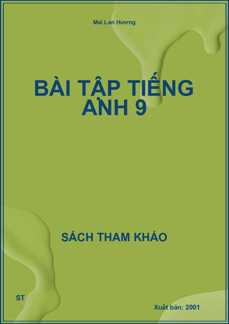 Bài Tập Tiếng Anh 9