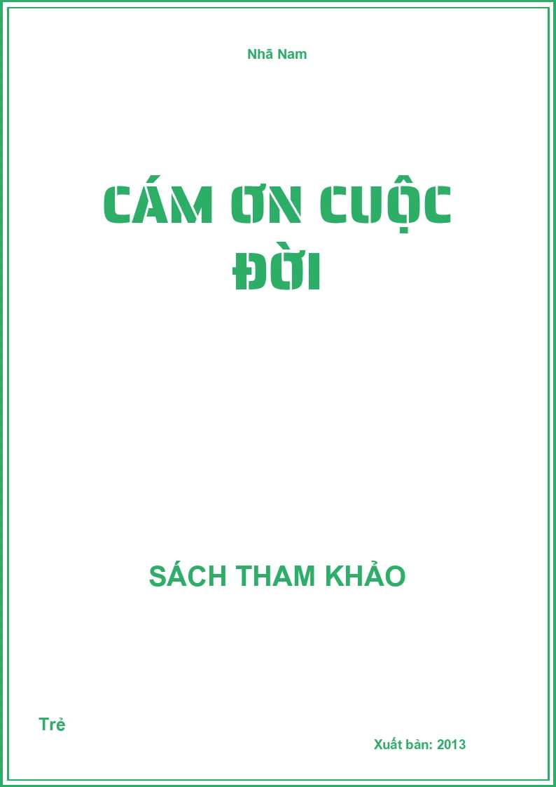 Cám Ơn Cuộc Đời