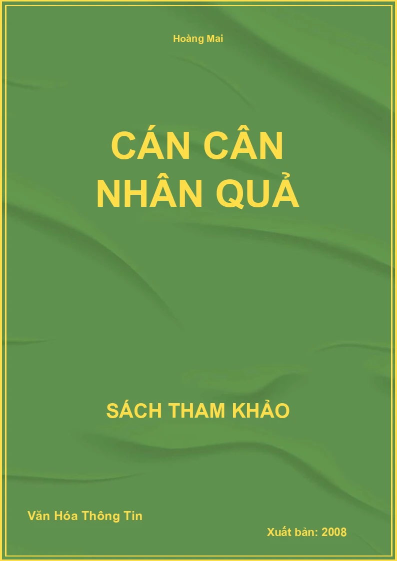 Cán Cân Nhân Quả